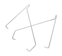 BESPORTBLE 2 pièces Équerres Étagères Murales Acier Inoxydable Supports Lourds pour Étagères Flottantes Fixation Murale Robuste pour Planches Exposition Lot