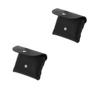 BESPORTBLE 2 Pièces étui à lunettes de rangement pour lunettes plusieurs pliable portable monocle stockage de lunettes de soleil pochette pour lunettes de soleil à lunettes PVC Black