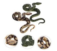 BESPORTBLE 2 Pièces Figurines de Serpents Plastique Décoration de Bureau Réaliste Modèle de Serpent Simulation Reptile Prank Prop pour Jardin et Fête