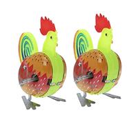 BESPORTBLE 2 Pièces Jouets à Remonter Fer Coq Sauteur Mécanique Garçon Fille sans Pile pour Interaction Parent Garçon Fille