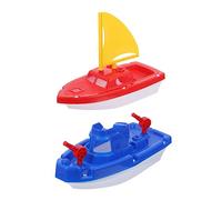 BESPORTBLE 2 pièces Jouets Bateaux pour Garçon Fille de Voilier Bateau Rapide Jouets de Plage et Résistants pour Jeux de Sable et Décoration
