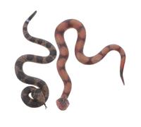 BESPORTBLE 2 pièces Jouets de Serpent Caoutchouc Réaliste Serpents Soft Rattlesnake pour Farces de Jardin et Décorations de Fête Halloween