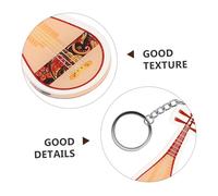 BESPORTBLE 2 Pièces Keychain Pendant Set Guzheng And Pipa Traditional Chinese Music Instrument Bag Hanging Charm For Music Lovers