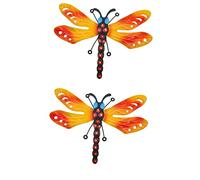 BESPORTBLE 2 Pièces Libellules Simulées De Fer Ornements Muraux Extérieurs Décor Extérieur Abeille Décoration Intérieure Décorations Murales Décor De D'enfant Décors D'art Mural Métal