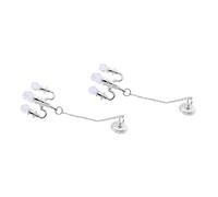 BESPORTBLE 2 pièces Lot de Lampes Décoratives Argentées Accessoires de Scène Miniature Réalistes pour Jouets de Simulation