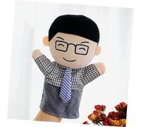 BESPORTBLE 2 pièces Lot de Marionnettes à Main Famille Peluche Douce Jouets Éducatifs pour Conte et Jeu Interactif Garçon Fille Accessoires pour Histoires et Liens Parents Garçon Fille