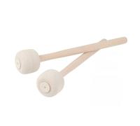 BESPORTBLE 2 pièces Maillets de Batterie Bois avec Tête Feutre Baguettes Antidérapantes pour Grosse Caisse et Tambour pour Débutants et Percussion