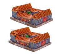 BESPORTBLE 2 Pièces Maison Papier Sacrifice pour Ancêtres Qingming Festival Fournitures Sacrifices