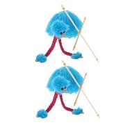 BESPORTBLE 2 Pièces Marionnettes Autruche Peluche Jouets Marionnettes à Cordon pour Garçon Fille Bois pour Jeux Créatifs et Spectacles