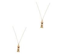 BESPORTBLE 2 Pièces medaillon Decoration décoration crémation émouvant Collier Pendentif urne pour cendriers pour Cendres d'animaux Urnes pour urne pour Chiot Acier Inoxydable