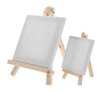 BESPORTBLE 2 Pièces Mini Chevalet de Dessin, Mini Cadre, Chevalet en Bois et Plastique Blanc, Léger, pour Affichage de Photos et Cartes de Visite, Décoration Intérieure, Stimule la