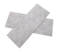 BESPORTBLE 2 Pièces Mini Dollhouse Wood Floorboards Realistic DIY Flooring Material for Crafting Model Building and Miniature Decor