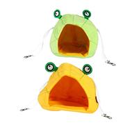 BESPORTBLE 2 Pièces nid Suspendu hamacs Hammock lit de Chat Niche pour Chat hammack Cages durables Petites créatures Cages pour Animaux de Compagnie en Carton nids de Chat Peluche Green