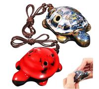 BESPORTBLE 2 pièces Ocarina Céramique Forme de Tortue de Design Adorable et Exceptionnel Instrument de Musique pour Débutants et
