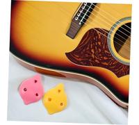 BESPORTBLE 2 Pièces Ocarina Six pour Étudiants Instrument à Vent Résine Tonalité Ac pour Garçon Fille Apprentissage Musical Facile et Rose et Jaune