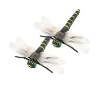 BESPORTBLE 2 Pièces Ornement Libellule Réaliste PVC Modèle Simulation Éducatif pour Garçon Fille Décoration Intérieure Stable et Sûre Insecte Naturel pour Apprentissage et Collection