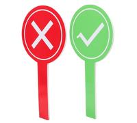 BESPORTBLE 2 pièces Pagaies de Vote pour Jeux et Événements Accessoires Jugement et Maniables Palette Blanche Oui Non pour Activités Classe et Famille