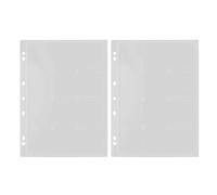 BESPORTBLE 2 Pièces Pages de Classeur en Acrylique Transparent 24 Pochettes pour Collectionneurs de Médaillons et Pièces, Protection Anti-poussière pour Usage à Domicile ou Bureau