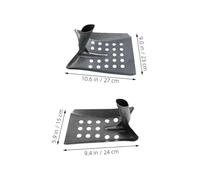 BESPORTBLE 2 Pièces Pelle Métallique à pour Drainage Pelle Courbée Acier Robuste pour Nettoyage des Débris et Boues Égouts et