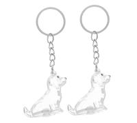 BESPORTBLE 2 Pièces Pet Hair Keepsake Box Transparent Dog Hair Collector Keychain Portable Memorial Pendant for Pet Remembrance