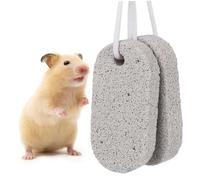 BESPORTBLE 2 Pièces Pierre à Ronger pour Dents de Petits Animaux et Calcique Adaptée pour Hamster Lapin et Rongeurs