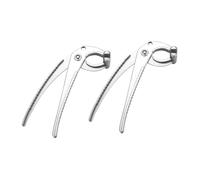 BESPORTBLE 2 pièces Pince Anti-brûlure Acier Inoxydable Pince Prise Plateau de Cuisson Ergonomique pour Plaque Four et Accessoires Cuisson Protection Thermique Sécurisée pour Plats Chauds