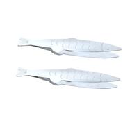 BESPORTBLE 2 pièces Pinces Désarêter Poisson Inox Multifonction Pince Épiler Fine Chef Extra Longue Outil Cuisine pour Plumer Poulet et Retirer Arêtes