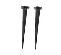 BESPORTBLE 2 Pièces Piquet Aluminium pour Lampe Extérieure de Jardin Accessoires de Support pour Éclairage LED de Pelouse Rouille Compatible avec Vis Décoration de Chemin et