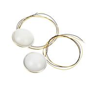 BESPORTBLE 2 pièces Plafonniers Miniatures LED Ronds Argentés pour Maison de Poupée Lumières et Faciles à Installer Éclairage Dambiance pour Modèles et Décorations Intérieures