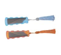 BESPORTBLE 2 pièces Planche de Rangement Acrylique pour Onglets Guzheng et Pipa Accessoire et Portable pour Médiators Support Pratique pour Accessoires de Cithare Lot de Bleu et Orange