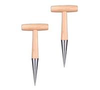 BESPORTBLE 2 pièces Plantoir à Main Outil de Jardinage Perforateur Ergonomique pour Trouer Semis et Plantation Facile Accessoire Pratique pour Jardinier Amateur