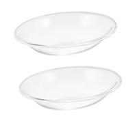 BESPORTBLE 2 Pièces Plateau de Chauffe Verre Transparent pour Diffusion d'Huiles Essentielles Plat Réchauffeur Huile Essentielle Forme de Chapeau Plateau de Remplacement pour Lampe à Parfum