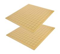 BESPORTBLE 2 pièces Plateau de Jeu Go Bois Échiquier pour Garçon Fille Jeu Stratégique Éducatif pour Concentration et