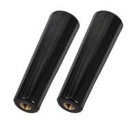 BESPORTBLE 2 Pièces Poignée de Fourchette à Barbecue Rotative en Bakélite Noire Filetage M8, Design Ergonomique et Fixation Stable pour Camping et Grillades