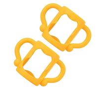 BESPORTBLE 2 Pièces Poignée Silicone pour Biberon Lot de Adaptée Aux Biberons Standard Design Antidérapant pour Apprentissage Autonome Couleur Orange