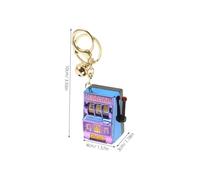 BESPORTBLE 2 Pièces Porte Clés Mini Machine à Sous Ludique Créatif Portable pour Fête et Anniversaire Cadeau Original pour Femme et Fille