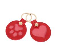 BESPORTBLE 2 Pièces Porte-clés Souvenir pour Poils Animaux PU Résistant Pendentif Commémoratif pour Chiens et Chats Cadeau Mémorial pour Amoureux des Animaux Conserve Les Poils Toute Sécurité