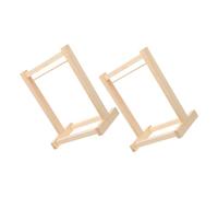 BESPORTBLE 2 pièces Porte-vêtements Bois pour Poupées Organisateur Miniature pour Vêtements de Maison de Poupée Accessoire Décoratif Écologique pour Amateurs de Miniatures et Garçon Fille