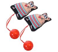BESPORTBLE 2 Pièces pour Chat kit de Culture d'herbe à Chat Trousse Morsure de Chat Interactive Cat Toy Jouets Souris pour Chats d'entraînement pour Chaton de Chat Peluche