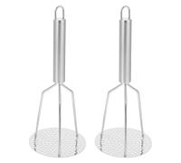 BESPORTBLE 2 pièces Presse-purée Acier Inoxydable avec Poignée Moulin à Légumes Multifonction pour Pommes de Terre Purée de Fruits et Légumes Ustensile de Cuisine Facile à Nettoyer