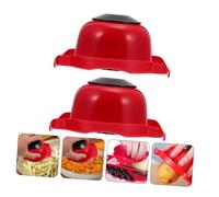 BESPORTBLE 2 pièces Protège-doigts Trancheuse Cuisine Support Sécurité Alimentaire Ergonomique Antidérapant Accessoire Cuisine Polyvalent pour Légumes Fromages et Viandes