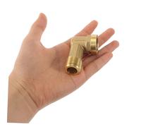 BESPORTBLE 2 pièces Raccord Coudé Laiton Double Filetage et Femelle Connecteur Robuste Adaptateur Plomberie pour Installation Rapide et Étanche