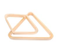 BESPORTBLE 2 pièces Rack de Billard Triangle Massif Cadre Solide pour Placement des Billes Accessoire Portable pour Joueurs de Billard