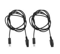 BESPORTBLE 2 Pièces Rallonge pour Manette de Jeu, Câble PVC Noir | Compatible Consoles et Contrôleurs, Anti-nœuds, Jeu Fluide Depuis le Canapé, Usage Salon