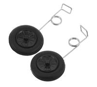 BESPORTBLE 2 pièces Rc Aircraft Front Landing Gear Spare Model Plane Wheels Replacement Kit for Rc Airplane DIY Accessories Easy Installation Compatible with