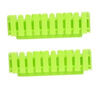 BESPORTBLE 2 Pièces Rectangulaire en Plastique Clôture Planteur Plante D'Intérieur Artificielle Succulente Balustrade Lit De Jardin Surélevé Pot De Plante en Plastique Bonsaï Planteur Pots
