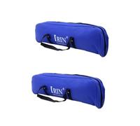 BESPORTBLE 2 Pièces Sac pour Mélodica Touches Bleu Housse Étanche Renforcée Porte Accordéon Extensible avec Poignée Ergonomique Organiseur de Dossiers avec Étiquettes Colorées