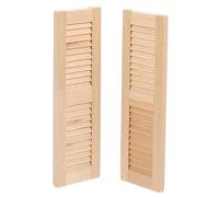 BESPORTBLE 2 pièces Scale Miniature Furniture Accessories for Dollhouse Front Door Window Model Realistic Small Window Blinds for Miniature Room Decoration