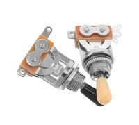 BESPORTBLE 2 Pièces Sélecteur Voies Guitare Électrique avec Bouton Volume Noir et Beige Commutateur Métal Précis Kit Câblage Électronique pour Contrôle Tonalité Professionnel Accessoires