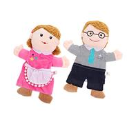 BESPORTBLE 2 pièces Set de Marionnettes Familiales Tissu pour Garçon Fille et Adultes Marionnettes à Main pour et Jeux Dimagination Adaptées à Garçons et Filles
